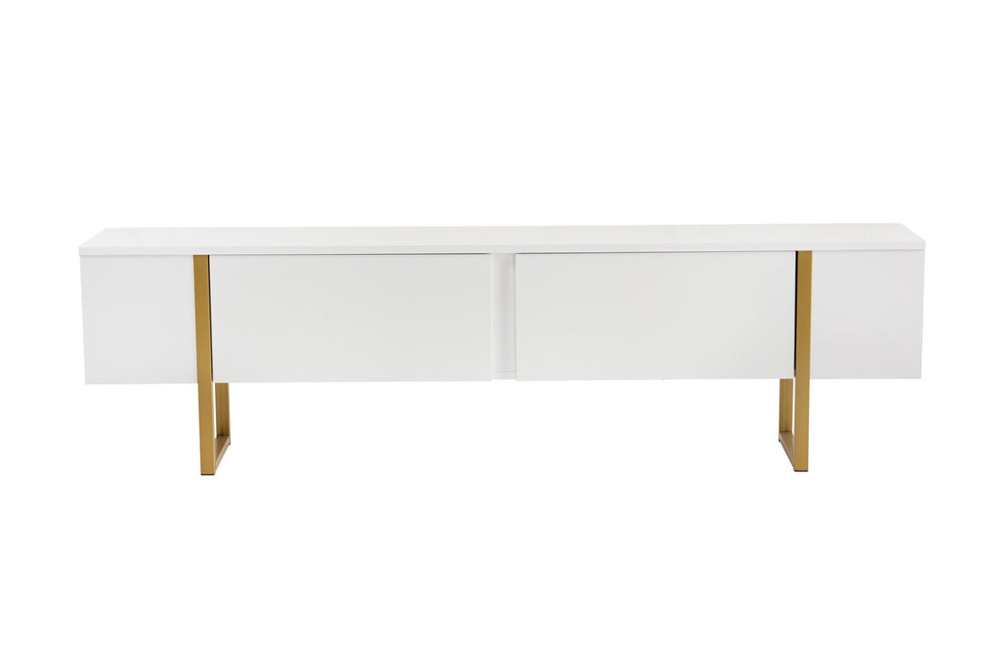TV ormarić Serenity - White, Gold-Vasdom.hr