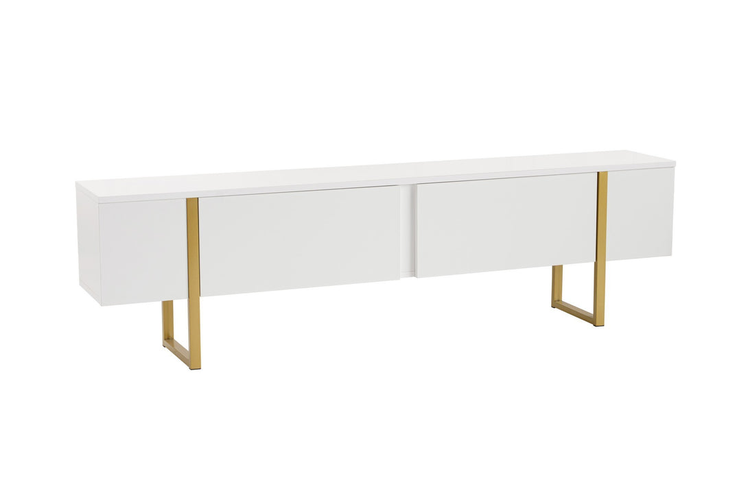 TV ormarić Serenity - White, Gold-Vasdom.hr