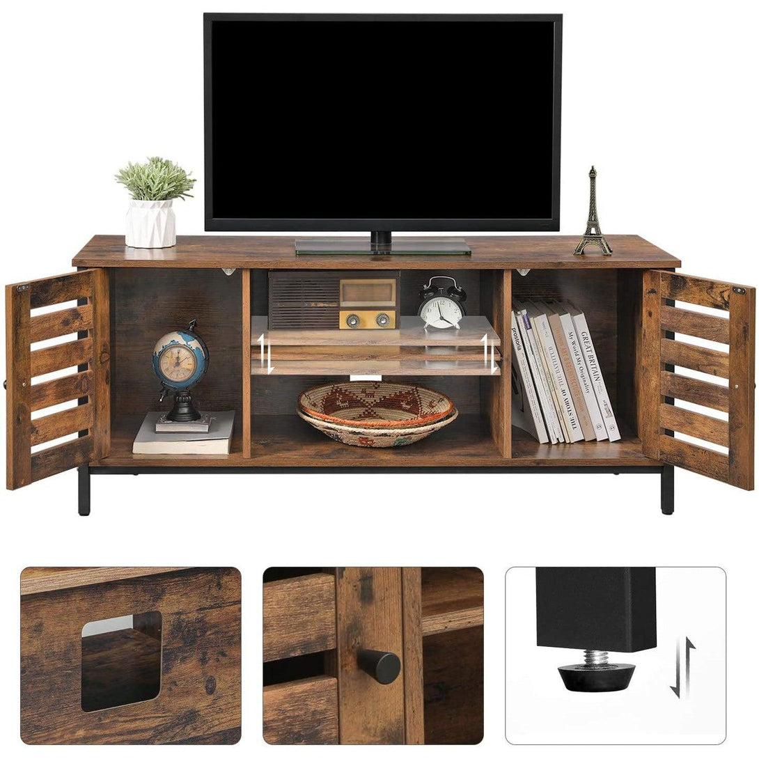 TV ormarić, TV postolje sa spremištem 110 x 40 x 50 cm rustikalno smeđa | VASAGLE-Vasdom.hr