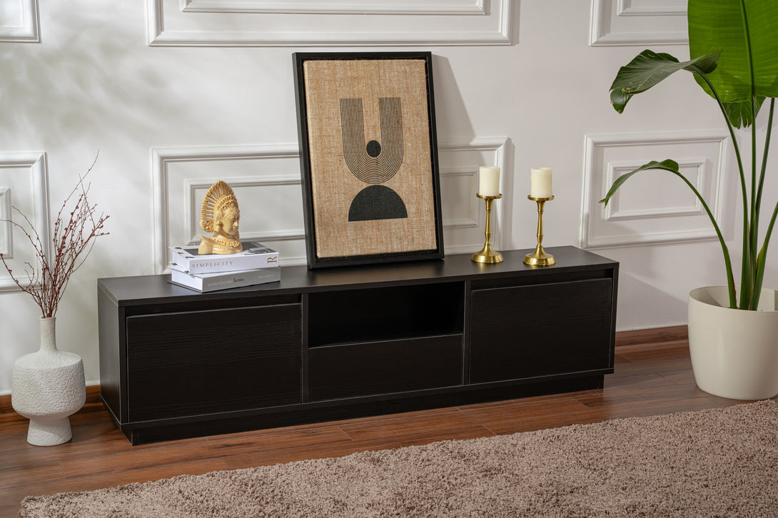 TV ormarić Vanguard - Wood Black-Vasdom.hr