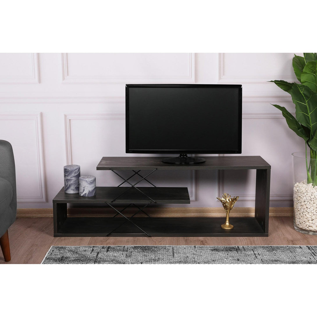 TV ormarić Zigzag - Dark Brown-Vasdom.hr