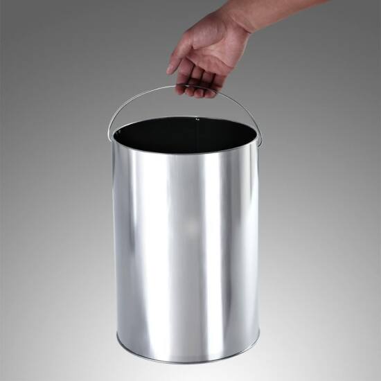 Vanjska stojeća pepeljara 30L, 60,5 x 24,5 cm, crno-srebrna | SONGMICS-Vasdom.hr