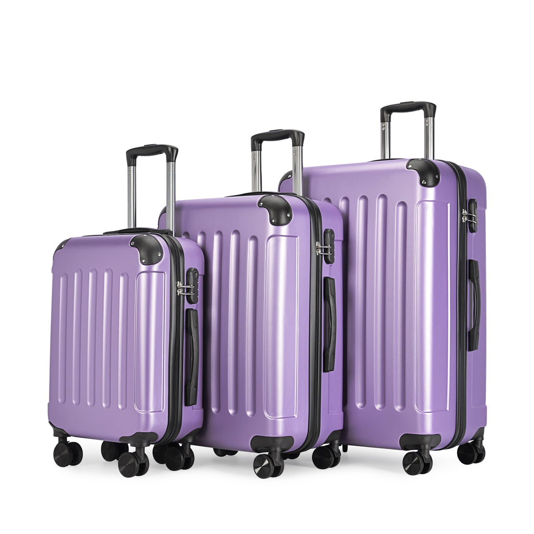 VERTICAL set od 3 kofera na 4 kotača s bravom, ljubičasta | BONTOUR-Vasdom.hr