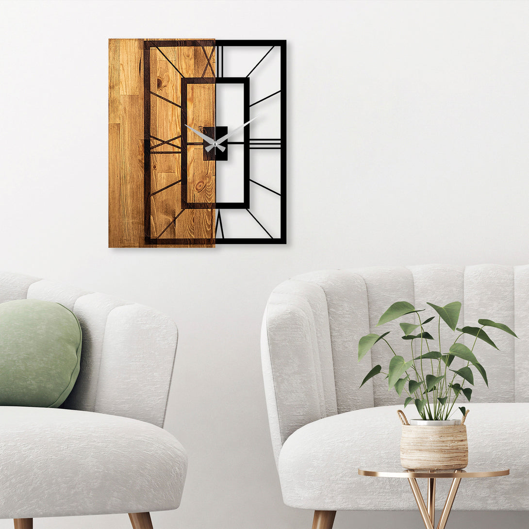 Zidna dekoracija Decorative Wooden Wall Clock, Wooden Clock 37-Vasdom.hr