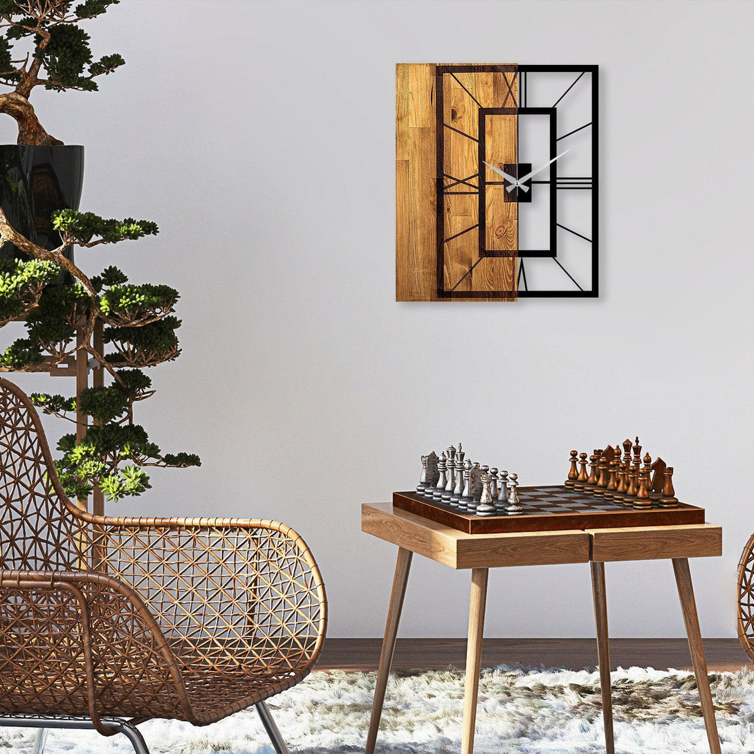 Zidna dekoracija Decorative Wooden Wall Clock, Wooden Clock 37-Vasdom.hr