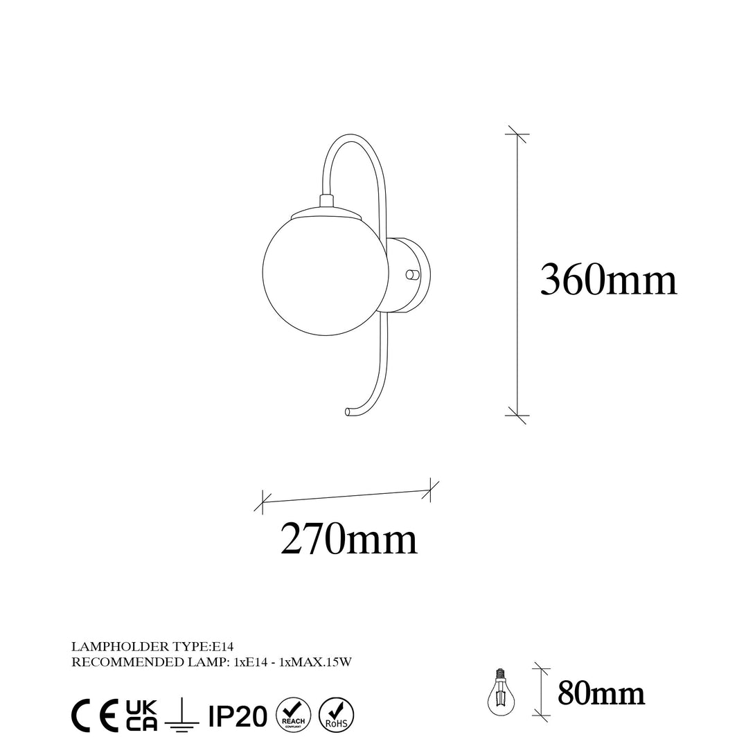 Zidna lampa Jewel - 10560-Vasdom.hr