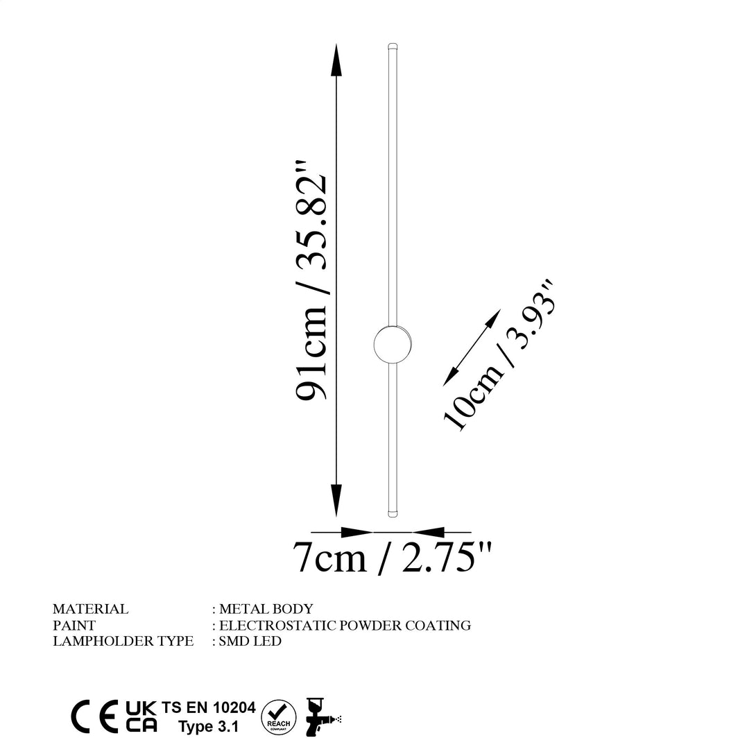 Zidna lampa Sword - 13487-Vasdom.hr