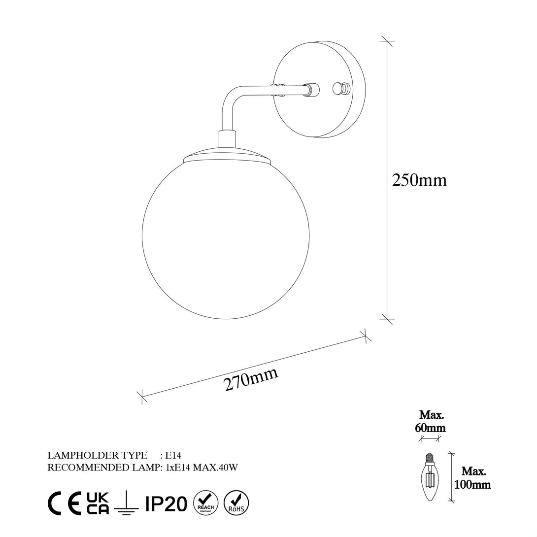 Zidna lampa Viran - 10895-Vasdom.hr