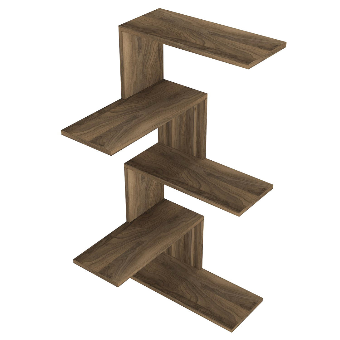 Zidna polica Caniko - Walnut-Vasdom.hr