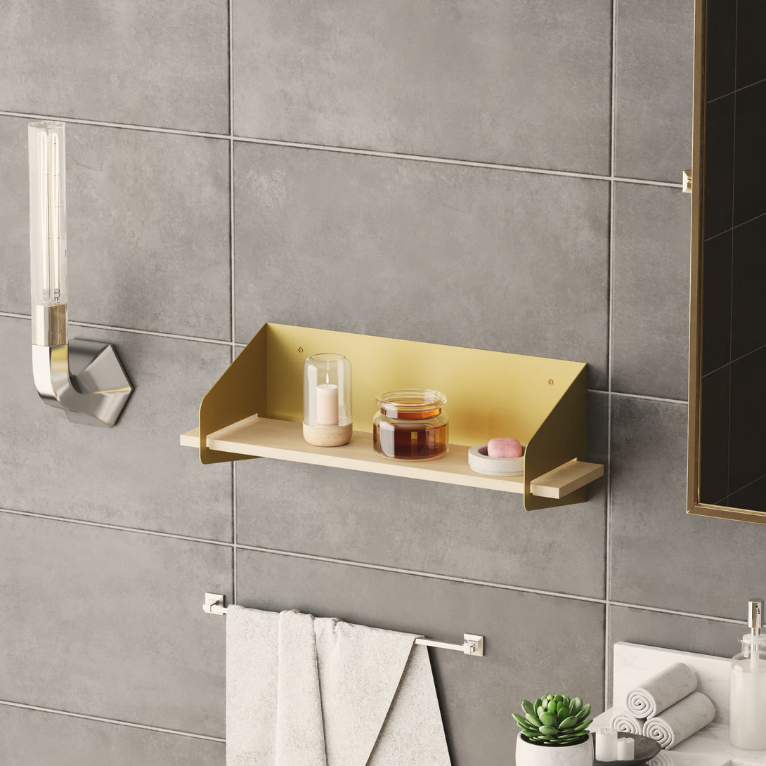 Zidna polica Long Arm - Gold-Vasdom.hr