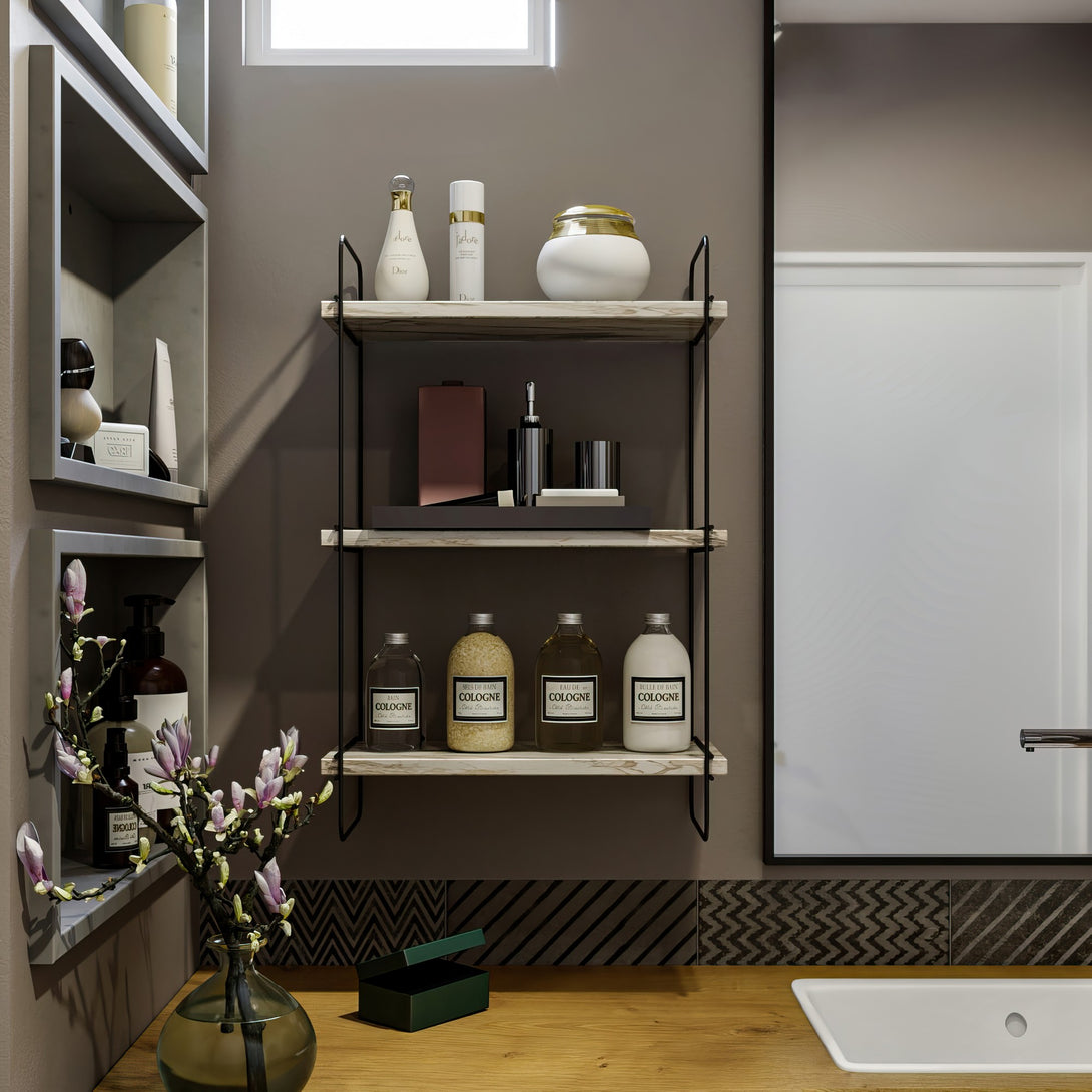 Zidna polica Pulalis - White Marble-Vasdom.hr