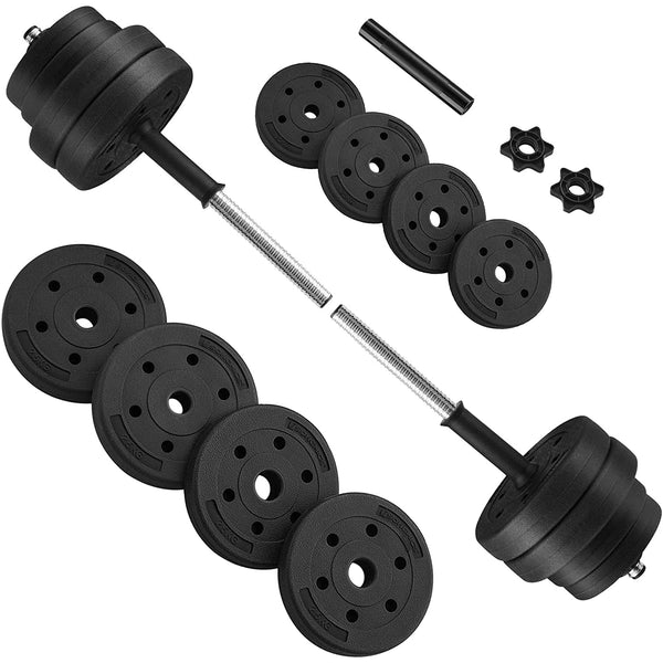 Set bučica, dodatna bučica sa šipkom, 30 kg, crna | VASHOME-Vasdom.hr