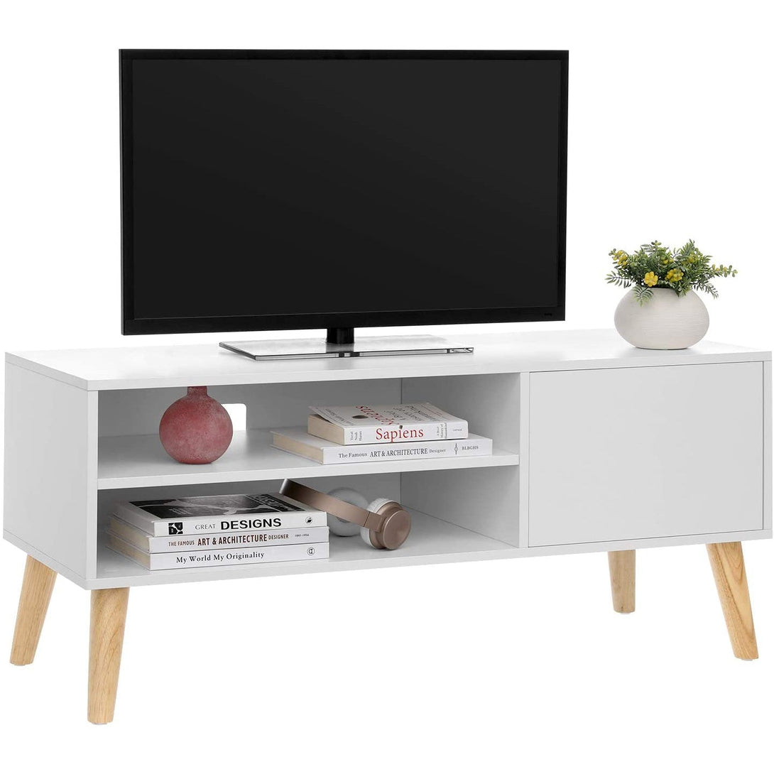 Skandinavski TV stalak 110 x 40 x 49,5 cm bijeli | VASAGLE-Vasdom.hr