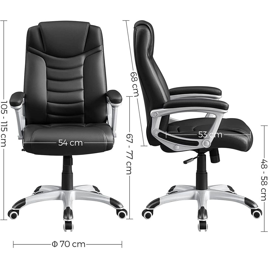 Songmics Ergonomska uredska stolica, okretna stolica s podesivom visinom | SONGMICS-Vasdom.hr