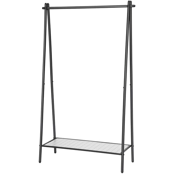 Stalak za odjeću s čeličnom konstrukcijom, 92,5 x 153 x 33,5 cm, mat crna | SONGMICS-Vasdom.hr